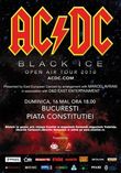Afis Concert AC/DC in Romania la Bucuresti pe 16 mai 2010
