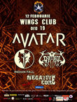 Afis Concert Avatar, Indian Fall si Grimegod in Wings Club