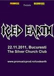 Afis Concert Iced Earth la Bucuresti