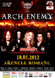 Afis Concert Arch Enemy la Arenele Romane din Bucuresti