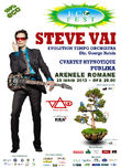 Afis Concert Steve Vai la Arenele Romane pe 25 iunie
