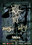 Afis Concert Sunset in the 12th House, RoadKillSoda si The Thirteenth Sun in Fabrica, pe 1 decembrie
