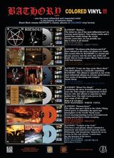 Cinci albume Bathory reeditate in format vinil color