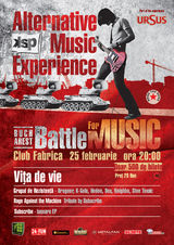 Vita de Vie pornesc primul eveniment Alternative Music Experience - Battle for Music