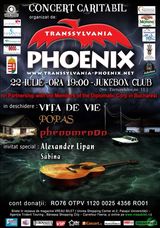 Concert caritabil Phoenix in Club Jukebox din Bucuresti