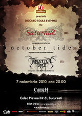 Concert Saturnus, October Tide si Forgotten Tomb la Bucuresti