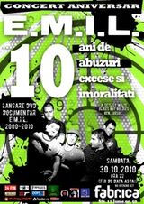 Concert aniversar E.M.I.L. in club Fabrica Bucuresti