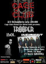 Concert Trooper in Cage Club din Bucuresti