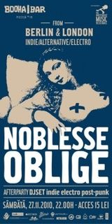 Concert Noblesse Oblige in Booha Bar din Cluj