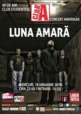 Concert Luna Amara in Club A din Bucuresti