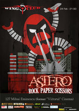 Concert Astero si Rock Paper Scissors in Wings Club Bucuresti