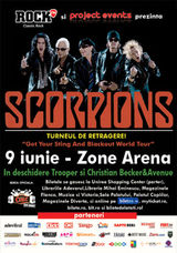 Concert Scorpions la Zone Arena din Bucuresti