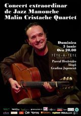 Concert Jazz Manouche: Malin Cristache Quartet in Tete-a-Tete