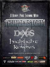 Thunderstorm, Nexus si Highlight Kenosis canta diseara in Live Metal Club