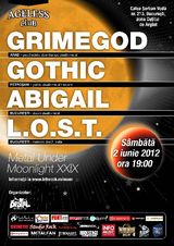 Concert Grimegod, Gothic, Abigail si L.O.S.T. in club Ageless Bucuresti