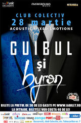 Concert acustic Byron si Cuibul pe 28 martie la Club Colectiv