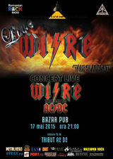 Tribut AC/DC cu trupa WIRE la Brasov in Bazar Pub pe 17 Mai