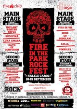 Fire In The Park Rock Fest la Halele Carol, cu Bucovina, IPR, OCS, VdV si multi altii