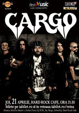 CARGO canta pe 21 aprilie la Hard Rock Cafe din Bucuresti
