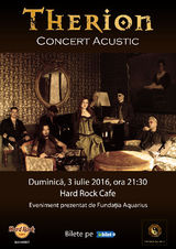 Concert Therion acustic  premiera europeana in Bucuresti!