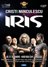 Cristi Minculescu si IRIS canta pe 27 octombrie la Hard Rock Cafe