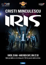 Concert Cristi Minculescu si IRIS pe 26 mai la Hard Rock Cafe