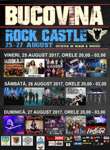 Bucovina Rock Castle 2017 va avea loc in perioada 25 - 27 august