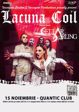 Concert Lacuna Coil si Cellar Darling pe 15 noiembrie