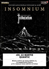 Concert Insomnium si Tribulation la Bucuresti pe 22 Martie