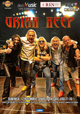 Concert Uriah Heep pe 12 Noiembrie la Hard Rock Cafe
