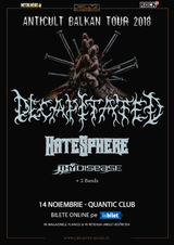 Concert Decapitated, Hatesphere si ThyDisease pe 14 Noiembrie in Quantic