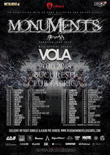 Concert Monuments si Vola pe 20 Octombrie in Fabrica