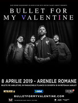Bullet For My Valentine pe 8 Aprilie la Arenele Romane