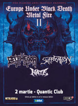 Concert Suffocation, Belphegor & HATE - part II pe 2 martie 2020 in Club Quantic