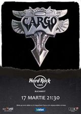 Concert Cargo pe 17 martie la Hard Rock Cafe