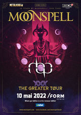 Cluj-Napoca: Moonspell canta la /FORM Space pe 10 mai 2022