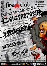 Concert Claustrofobia, Affliction, Redox si Conflict Mental in Fire Club