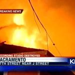 Studioul formatiei Tesla a fost distrus de un incendiu (video)