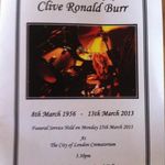 Trupul lui Clive Burr a fost incinerat in Londra