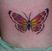 Poze Tatuaje. Modele de Tatuaje (foto) Fluture colorat rosu cu galben si portocaliu