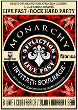 Concert Monarchy si Soul Rage in iunie la Fabrica
