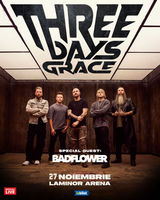 Three Days Grace la Laminor Arene pe 27 Noiembrie